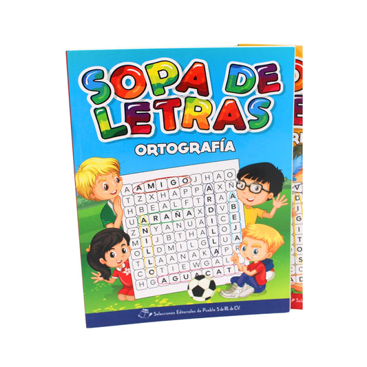 SOPA DE LETRAS ORTOGRAFIA CON 1 PZ O CAJA CON 118 PZS