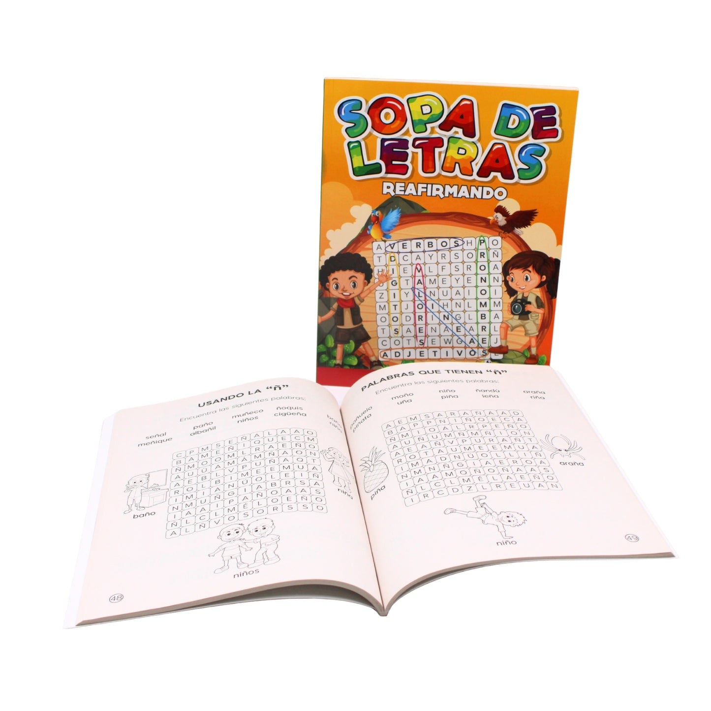 SOPA DE LETRAS REFIRMANDO CON 1 PZ O CAJA CON 118 PZS