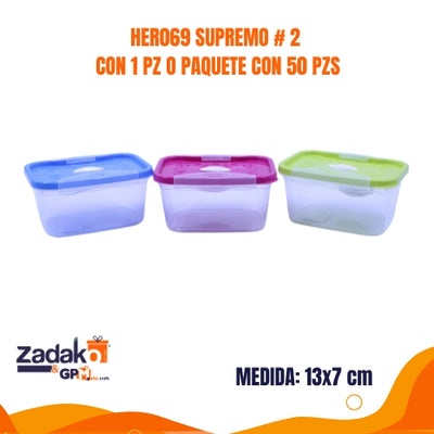 HER069 SUPREMO No. 2 CON 1 PZ O  PAQUETE CON 50 PZS