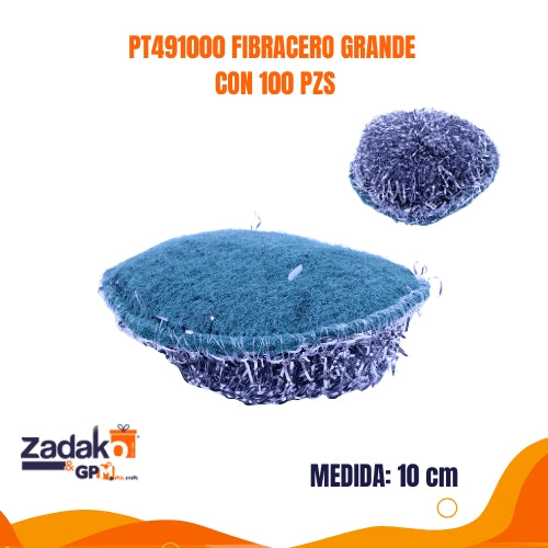 N-GPM-12822  PT491000 FIBRACERO GRANDE CON 100 PZS