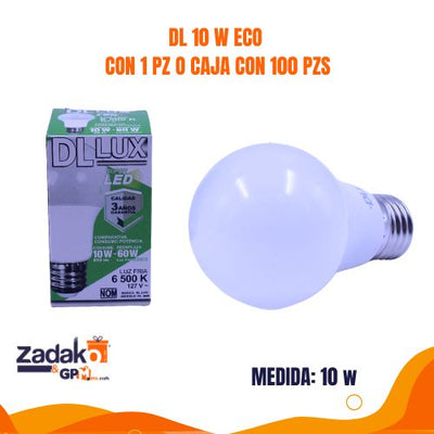 DL 10 W ECO CON 1 PZ O CAJA CON 100 PZS