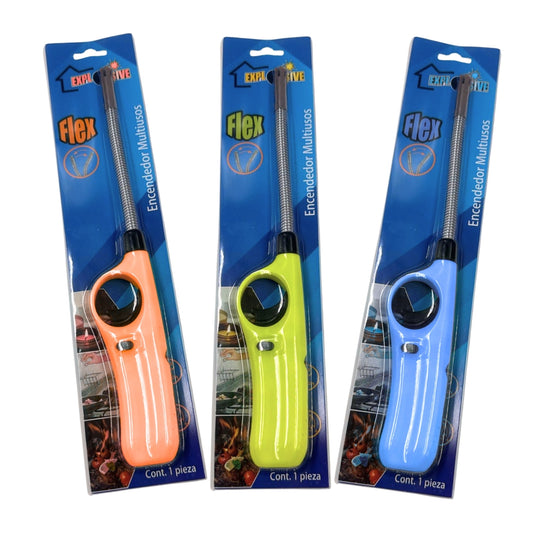 EXP167-F ENCENDEDOR MULTIUSOS FLEXIBLE CON 1 PZ O CAJA CON 120 PZS