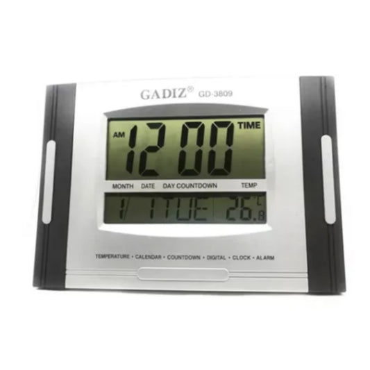 GD-3809 RELOJ DIGITAL DE PARED CON 1PZA O CAJA CON 30 PZS