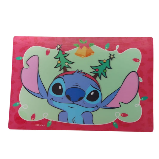 1669-1381CH MANTEL GRANDE STITCH NAVIDAD CON 1 PZ  O CAJA CON  12 PZS
