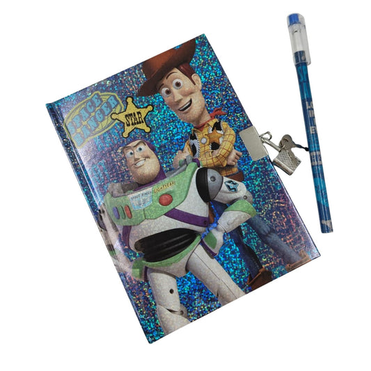 81224INC - DIARIO CON PLUMA TOY STORY GRANDE CON 1 PZ O CAJA CON 48 PZS