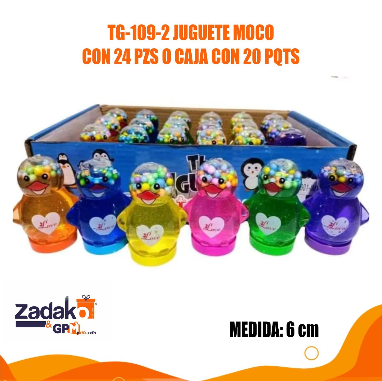 TG-109-2 JUGUETE MOCO CON 24 PZS O CAJA CON 20 PQTS