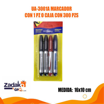 UA-3001A MARCADOR CON 1 PZ O CAJA CON 300 PZS
