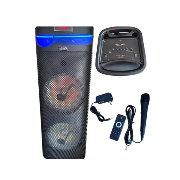 VKK-3807 BOCINA AMPLIFICADA 12 PULGADAS REPRODUCE USB SD AUX -IN FM BLUETOOTH FUNCION TWS CON LOS ACCESORIOS CABLE CONTROL REMOTO MICROFONO ALAMBRICO BOTONES AGUDO BAJO VOLUMEN ECO VOLUMEN MIC MEDIDAS UNITARAS 34CMx28CMx52CM