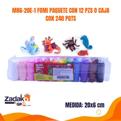 M86-20E-1 FOMI PAQUETE CON 12 PZS O CAJA CON 240 PQTS