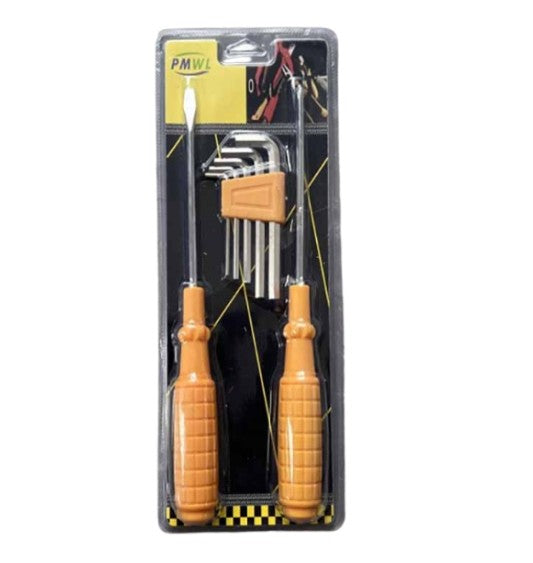 HA-1014 JUEGO DE DESTORNILLADORES Y LLAVE ALLEN CON UNA PZ O CAJA CON 96 PZS