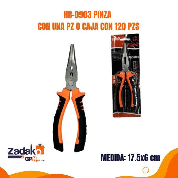 HB-0903 PINZA CON UNA PZ O CAJA CON 120 PZS