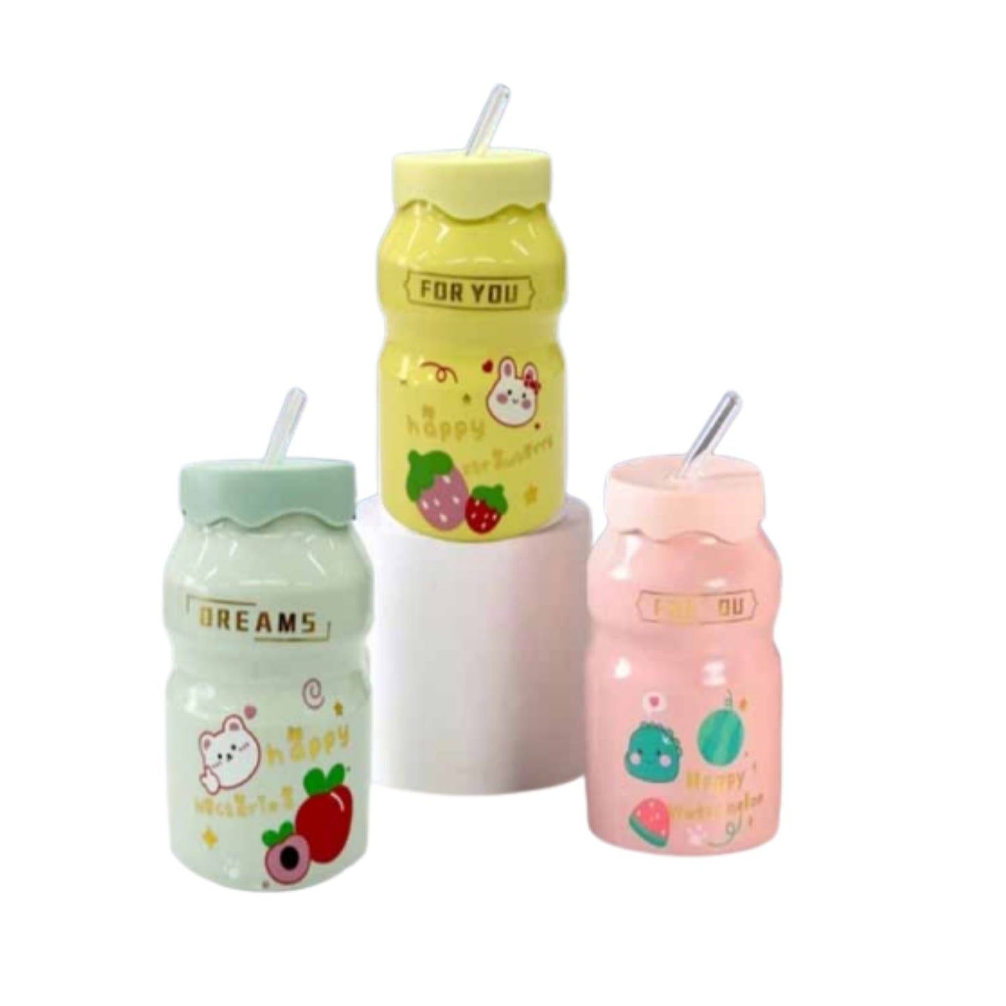AW-1565B TAZA DE CERAMICA CON TAPA Y POPOTE CON 1 PZ O CAJA CON 60 PZS