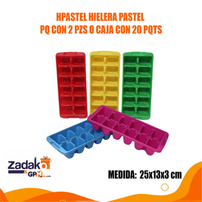 HPASTEL HIELERA PASTEL 2 PZS O CAJA CON 20 PQTS