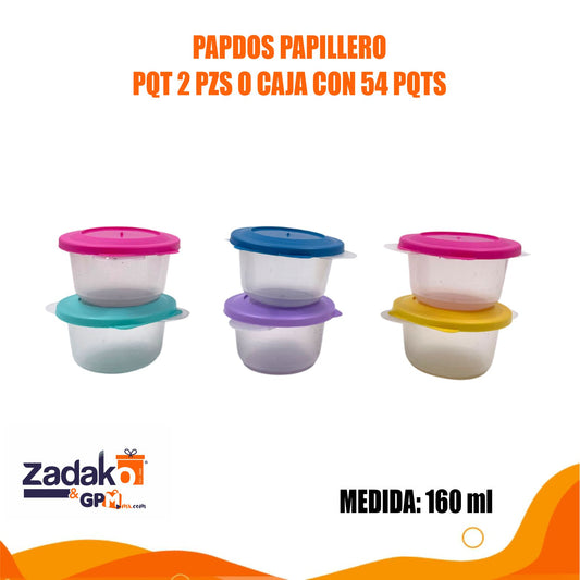 PAPDOS PAPILLERO PQT 2 PZS  O CAJA CON 54 PQTS