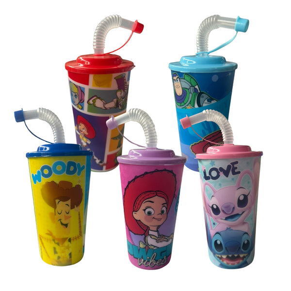 N-GPM-13823  VASO LENTICULAR PERSONAJES CON 1 PZ O CAJA CON 240 PZS