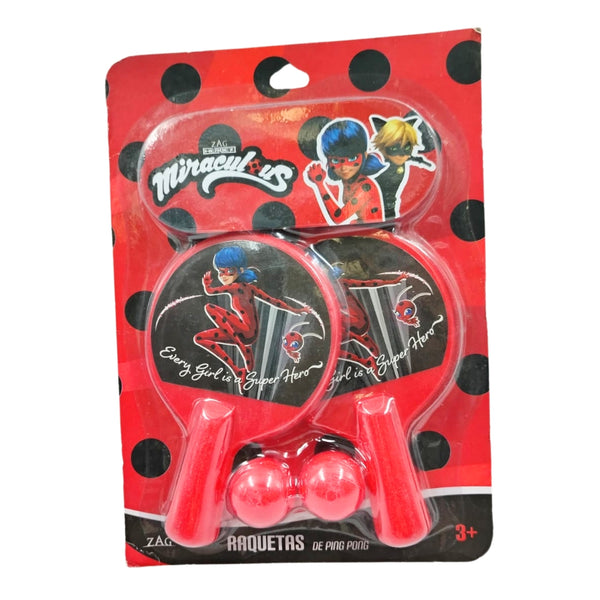 T379740 RAQUETAS LADYBUG EN BLISTER CON 1 PZ O CAJA CON 192 PZS