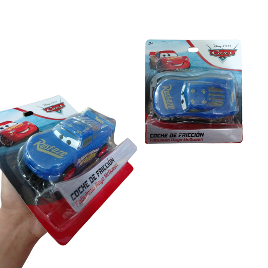 T363958 CARRO FR CARS AZUL EN BS CON 1 PZ O CAJA CON 144 PZS