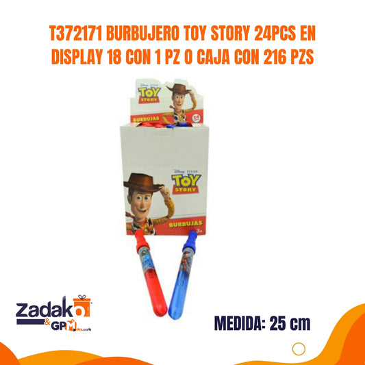 T372171 BURBUJERO TOY STORY 24 PZS EN DISPLAY 18 CON 1 PZ O CAJA CON 216 PZS