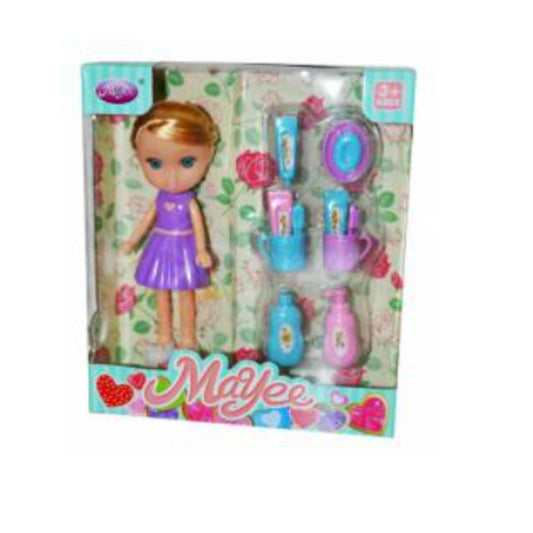 ME8803B MUÑECA CON ROPA PLASTICA Y ACCS 17. 5X4.7 CM CON 1 PZ O CAJA CON 96 PZS