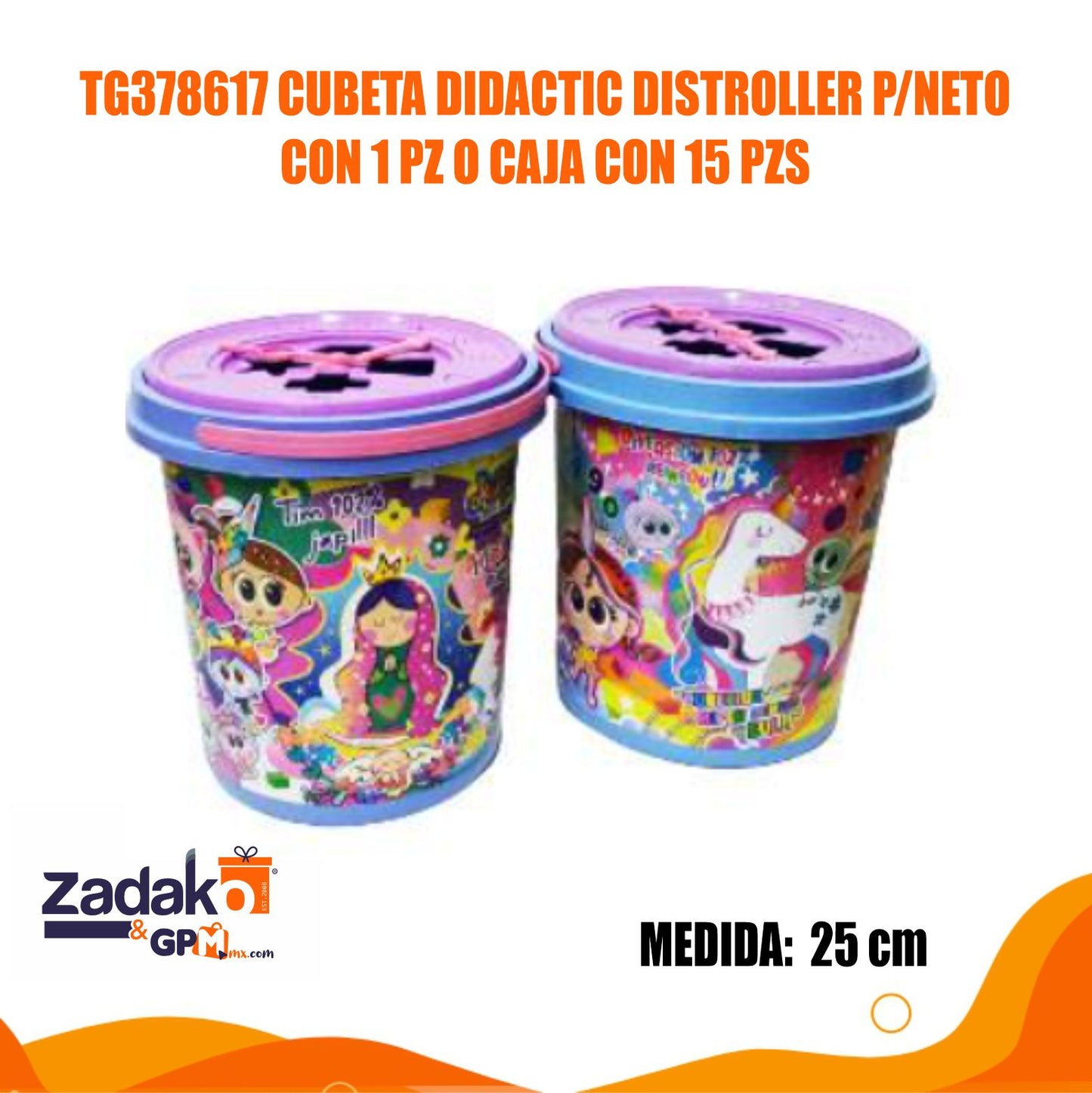 TG378617 CUBETA DIDACTIC DISTROLLER P/NETO  CON 1 PZ O CAJA CON 15 PZS