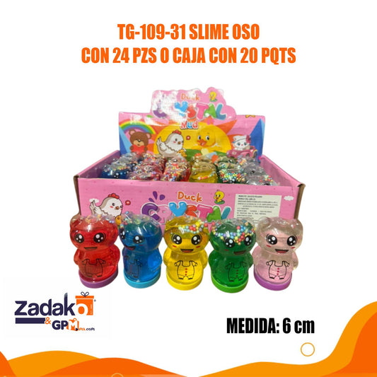 TG-109-31 SLIME OSO CON 24 PZS O CAJA CON 20 PQTS
