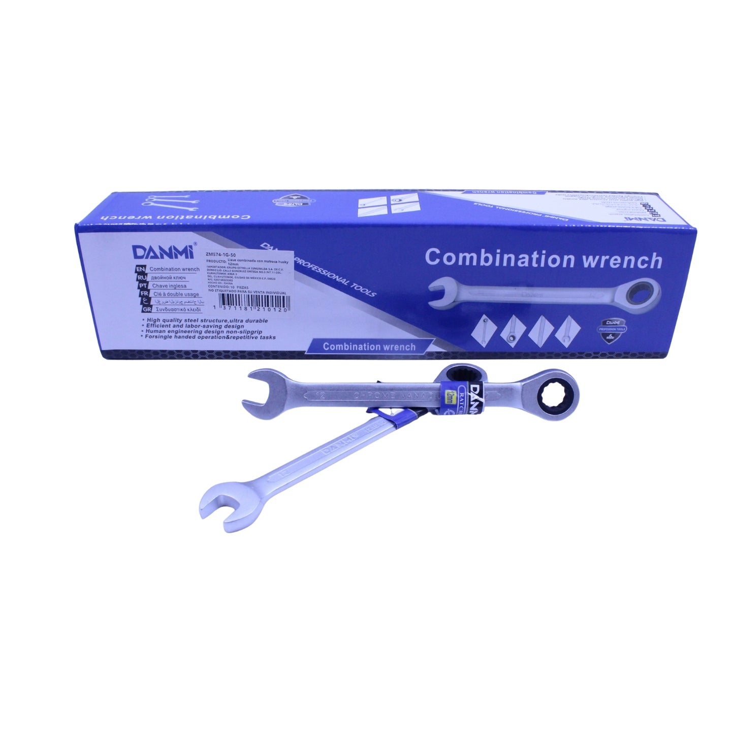 ZM574-1G-51 LLAVE ESPAÑOLA 14MM CON 1 PZ O CAJA CON 90 PZS