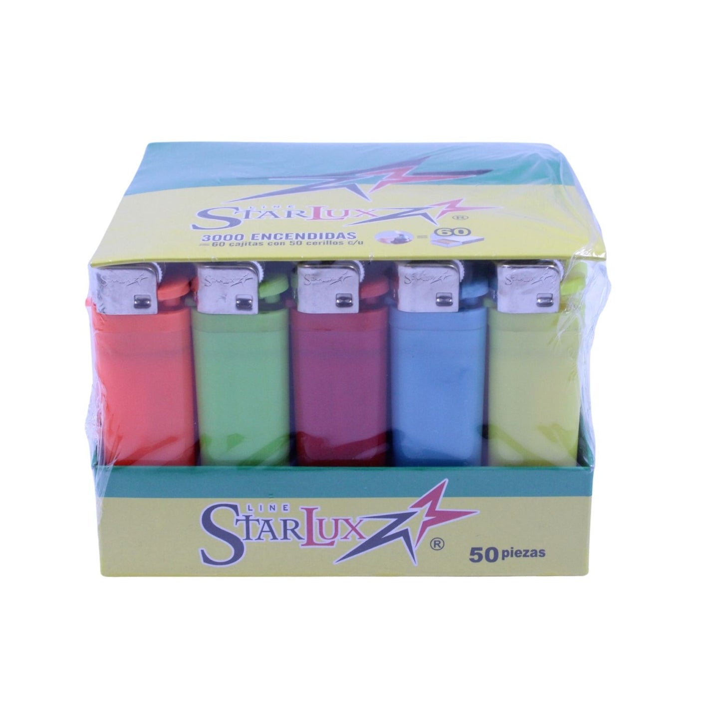 ENCENDEDOR ELECTRONICO SOLIDO STARLUX CON 50 PZS O CAJA CON 20 PQTS