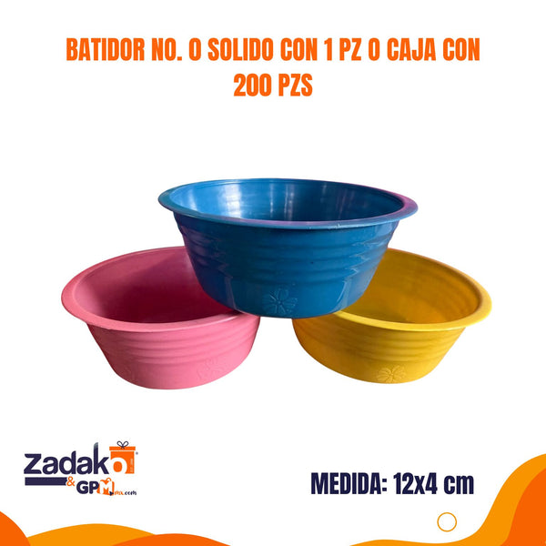 BATIDOR No. 0 SOLIDO CON 1 PZ O CAJA CON 200 PZS