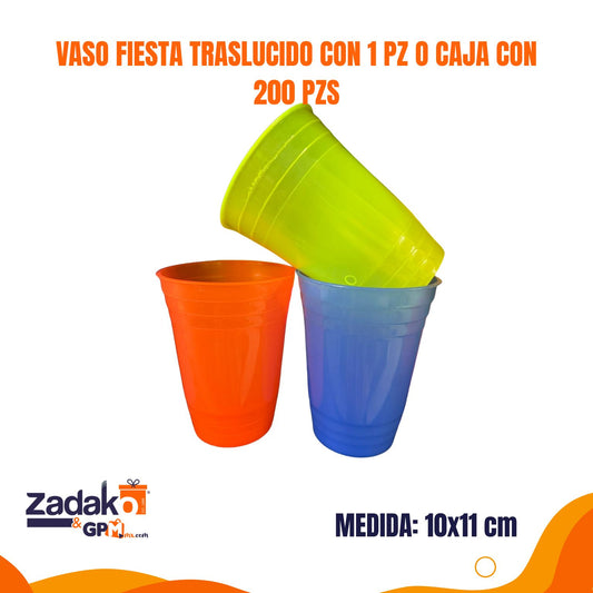 VASO 1 LT SOLIDO CON 1 PZ O CAJA CON 100 PZS