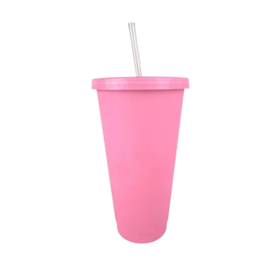 MX-726(0065) VASO SIRENA 26 OZ ROSA PASTEL CON 1 PZ O CAJA CON 48 PZS