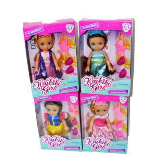 HP1129607 MINI MUÑECAS ELEGANTE 4 SURT CON 1 PZ O CAJA CON 144 PZS