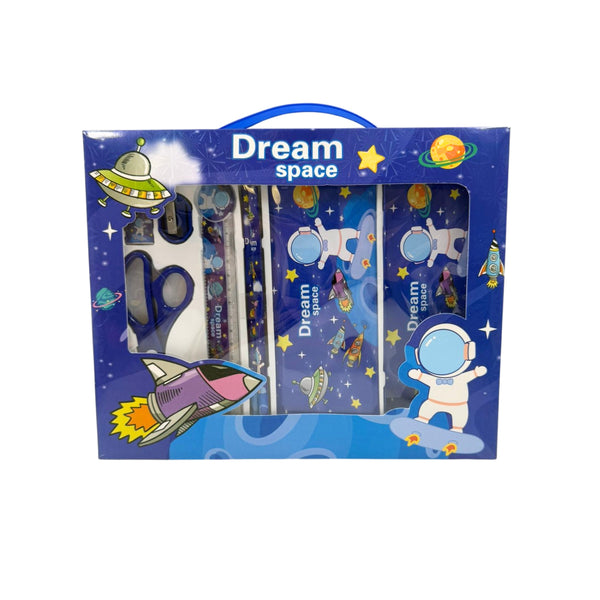 ZM4-3H-54 KIT DE PAPELERIA CON LAPICES,TIJERAS ,REGLA,SACAPUNTAS  Y BORRADOR CON 1 PZ O CAJA CON 72 PZS