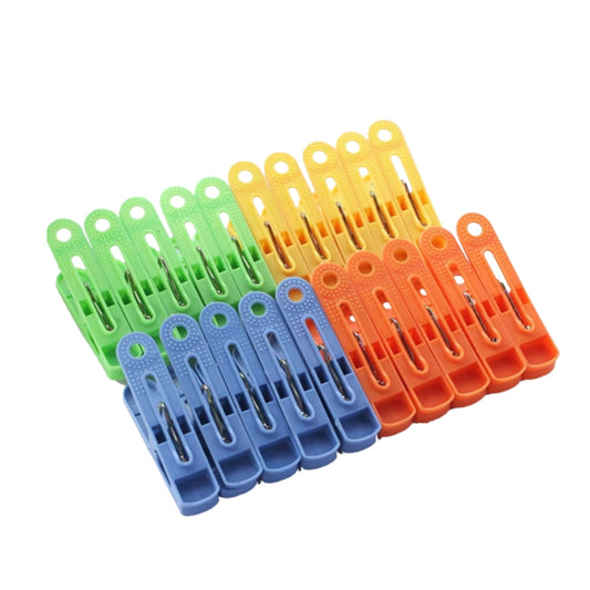 ZM126-7A-1 BLISTER 20 PINZAS DE PLASTICO PARA ROPA, CON 1 PZ O CAJA CON 200 PZS
