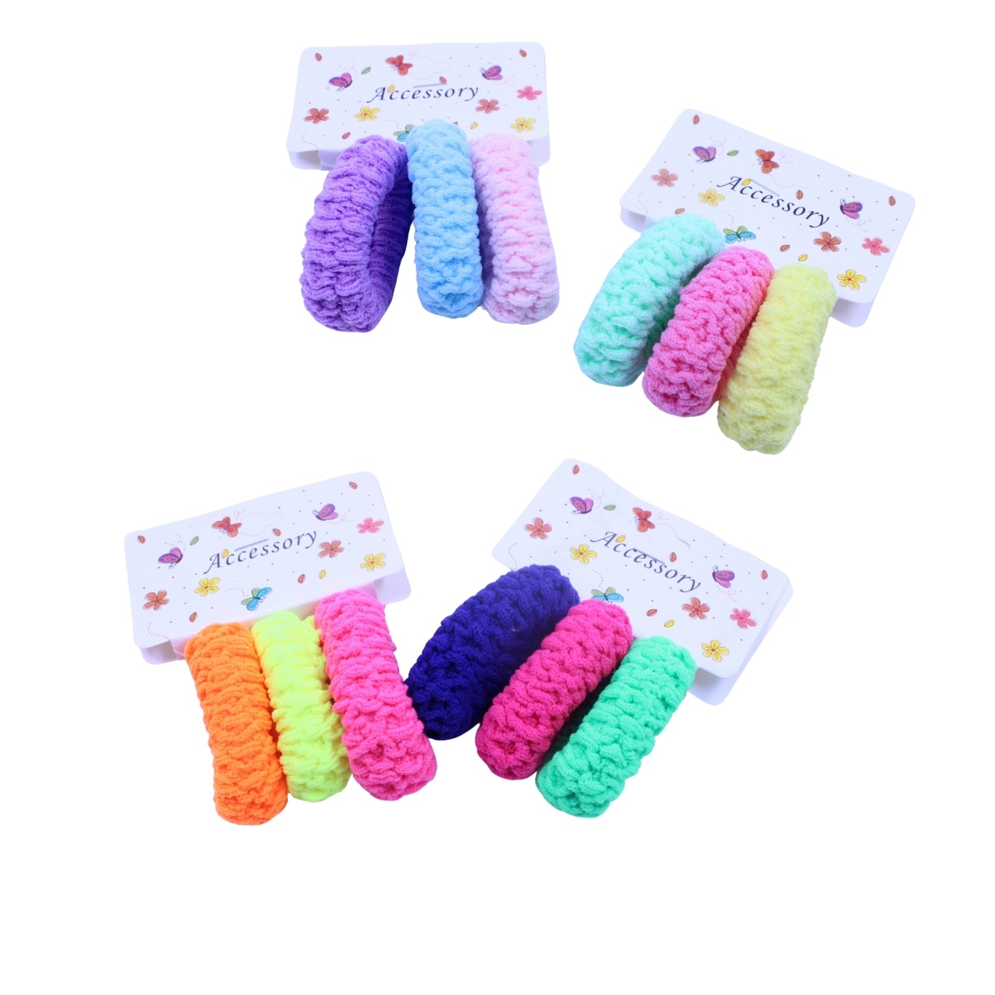 ZM164-6A-6 LIGAS DONAS PARA CABELLO 6 CM CON 1 PQT O CAJA CON 100 PQTS