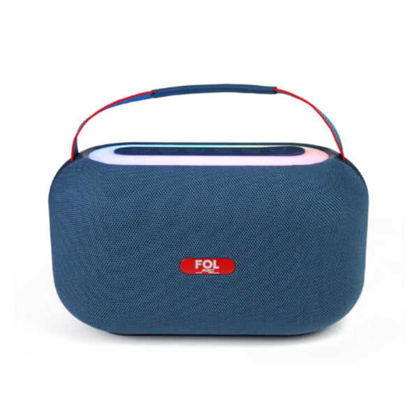 FS-R318 SPEAKER TWS PORTÁTIL RECARGABLE CON LUZ RGB CON 1 PZ O CAJA CON 8 PZS