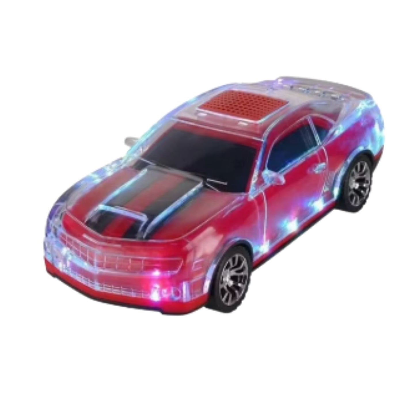 BS-V66 ALTAVOZ BLUETOOTH CON FORMA DE COCHE , CON LUCES LED CON 1 PZ O CAJA CON 20 PZS