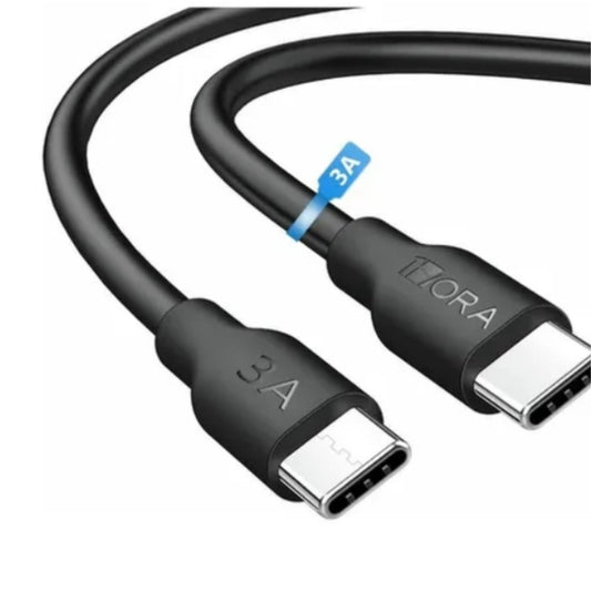 CAB252 CABLE USB  TIPO C 3A 1M 1 HORA CON 1 PZ O CAJA CON 300 PZS