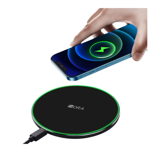 GAR151 CARGADOR INALAMBRICO 15W,INCLUYE CABLE USB -A Y USB-C CON 1 PZ O CAJA CON 100 PZS