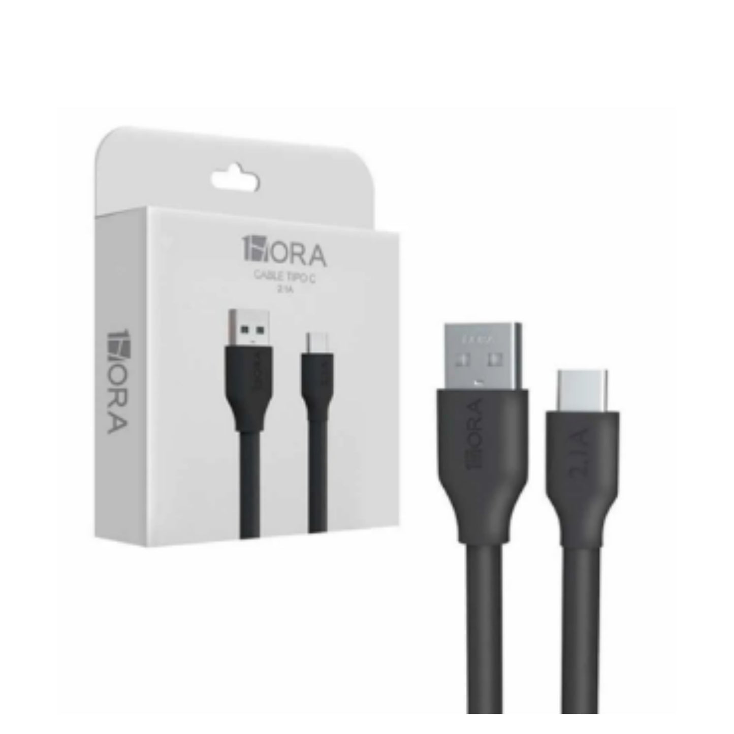 CAB244 CABLE USB TIPO C 2.1A 1M CON 1 PZ O CAJA CON 400 PZS