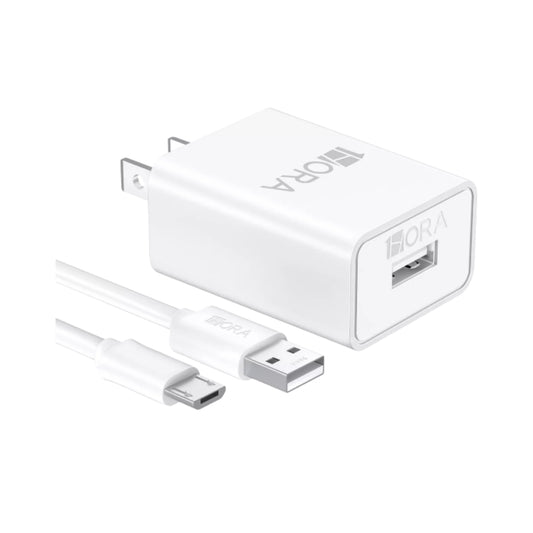 GAR064 COMBO CARGADOR 2.0A 10W MAX CON CABLE USB V8  1 HORA PARA DISPOSITIVOS IPHONE CON 1 PZ O CAJA CON 200 PZS