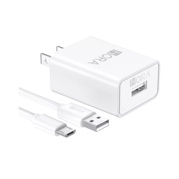 GAR064 COMBO CARGADOR 2.0A 10W MAX CON CABLE USB V8  1 HORA PARA DISPOSITIVOS IPHONE CON 1 PZ O CAJA CON 200 PZS
