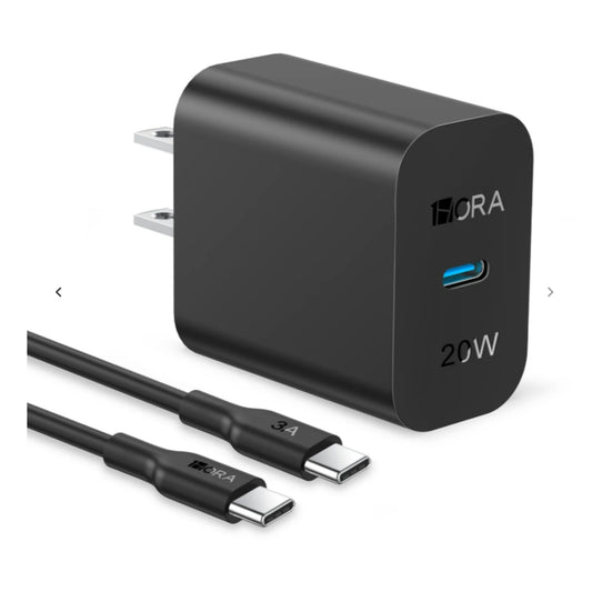 GAR153 CARGADOR 20W CON CABLE TIPO C 3A  1 HORA CON 1 PZ O CAJA CON 180 PIEZAS