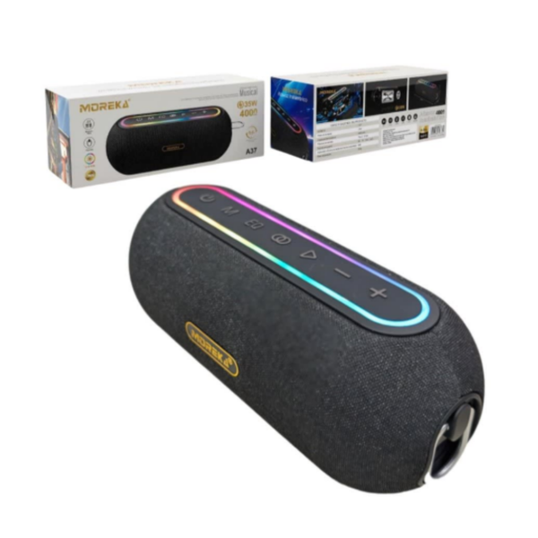 A37 ALTAVOZ INALAMBRICO 35W 4000mAh CON 1 PZ O CAJA CON 20 PZS