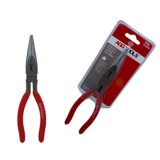 P0254 PINZA PUNTA 8 PULGADAS H.D. CON 1 PZ O CAJA CON 48 PZS