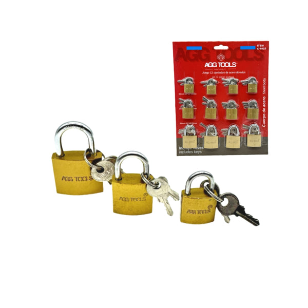 C1025 CARTERA DE CANDADO 20-25-30 CON 1 PZ  O CAJA CON 25 PZS