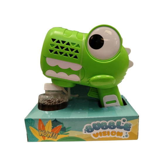 XY190003 PISTOLA DE BURBUJA ELECTRICA DE DINO CON 1 PZ O CAJA CON 36 PZS