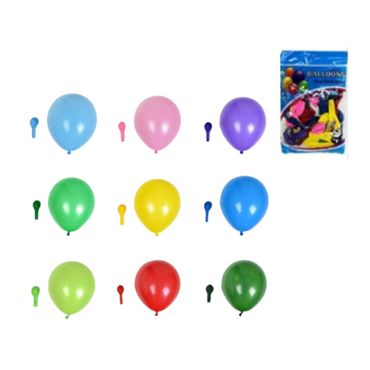 DA-0801B BLISTER 50 GLOBOS No. 9 DE COLORES CON 1 PZ O CAJA CON 300 PZS