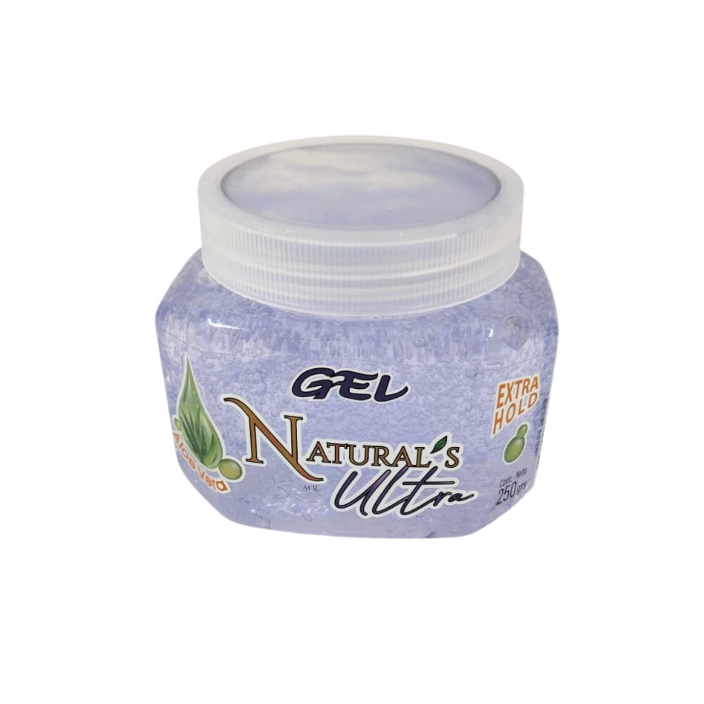 GEL PARA CABELLO NATURALS ULTRA 250GRS ALOE VERA, CON 1 PZ O CAJA CON 30 PZS