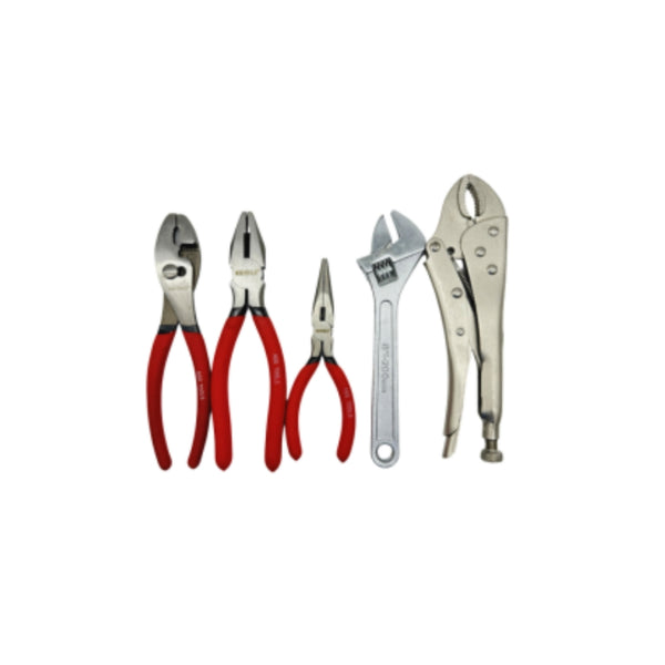 P0195 PINZA MIXTA JUEGO 5 PZAS CON 1 PZ O CAJA CON 12 PZS