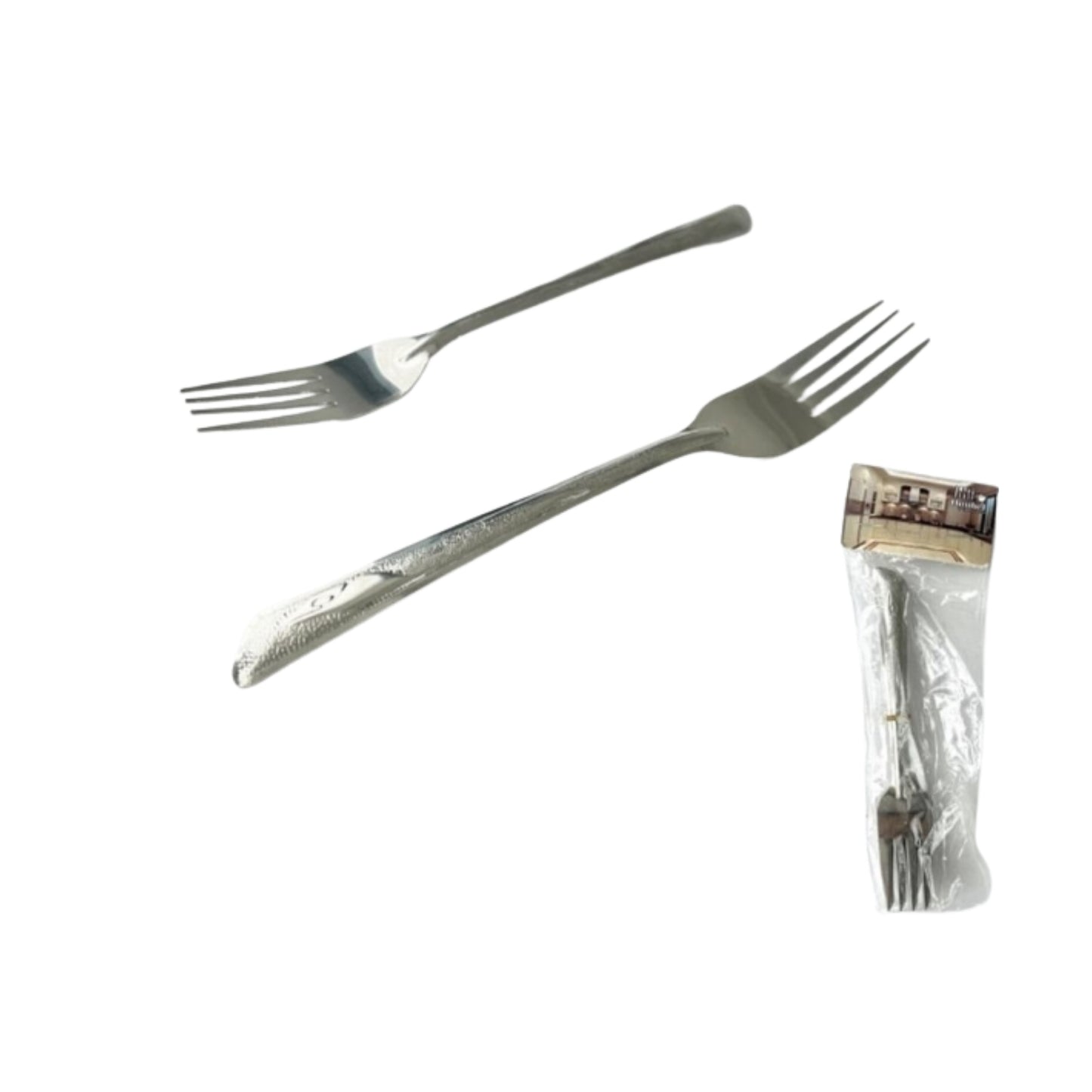 AS-0503-3 TENEDOR DE ACERO INOX CON 12 PZ O CAJA CON 50 PQTS